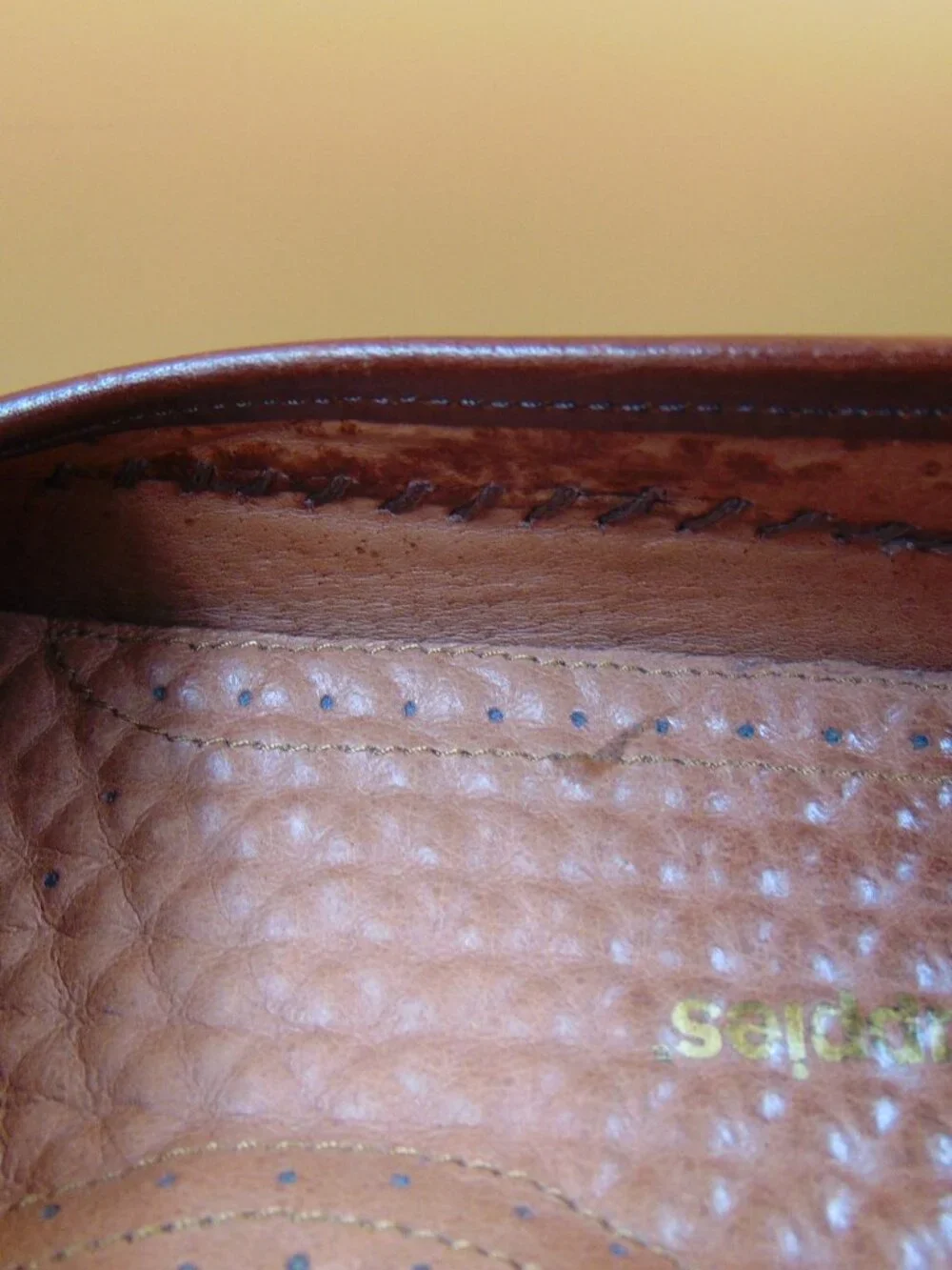 Vintage Hush Puppies San Remo II Mens Woven Leather Tassel Loafers